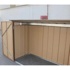 Abri à Vélos En Acier Imitation Bois Monopente 2,05m² + Kit D'ancrage - DURAMAX -Abri De Jardin abri a velos en acier imitation bois monopente 205m kit d ancrage duramax 2