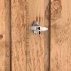 Abri à Vélos En Acier Imitation Bois Monopente 2,05m² + Kit D'ancrage - DURAMAX -Abri De Jardin abri a velos en acier imitation bois monopente 205m kit d ancrage duramax 3