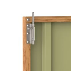 Abri à Vélos En Acier Imitation Bois Monopente 2,05m² + Kit D'ancrage - DURAMAX -Abri De Jardin abri a velos en acier imitation bois monopente 205m kit d ancrage duramax 4