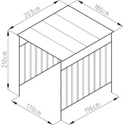 Abri à Vélos En Acier Thermolaqué Gris Anthracite 3,6m² Westmann -Abri De Jardin abri a velos en acier thermolaque gris anthracite 36m westmann 5