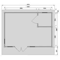 Abri Bois Massif 22m² MODERNE Traité Marron 40mm Gardy Shelter -Abri De Jardin abri bois massif 22m moderne traite marron 40mm gardy shelter 2