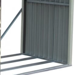 Abri Buches En Métal Anthracite 6 Stères X-metal -Abri De Jardin abri buches en metal anthracite 6 steres x metal 2