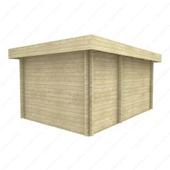 Abri Cloisonné Bois Massif 15m² MODERNE - Madriers 40mm Gardy Shelter -Abri De Jardin abri cloisonne bois massif 15m moderne madriers 40mm gardy shelter 5