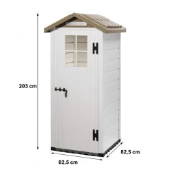 Abri De Jardin 0,93m² En PVC Avec Plancher Evo Tuscany 80 – Garofalo -Abri De Jardin abri de jardin 093m en pvc avec plancher evo tuscany 80 garofalo 2