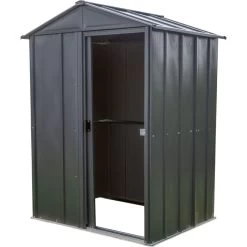 Abri De Jardin 1,5m² Toit Double Pente En Acier Galvanisé Anthracite Spacemaker -Abri De Jardin abri de jardin 15m toit double pente en acier galvanise anthracite spacemaker 2