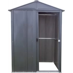 Abri De Jardin 1,5m² Toit Double Pente En Acier Galvanisé Anthracite Spacemaker -Abri De Jardin abri de jardin 15m toit double pente en acier galvanise anthracite spacemaker 4