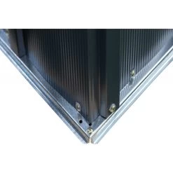 Abri De Jardin 1,5m² Toit Double Pente En Acier Galvanisé Anthracite Spacemaker -Abri De Jardin abri de jardin 15m toit double pente en acier galvanise anthracite spacemaker 5