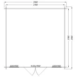 Abri De Jardin 16m² PLUS En Bois 40mm Brut Gardy Shelter -Abri De Jardin abri de jardin 16m plus en bois 40mm brut gardy shelter 3