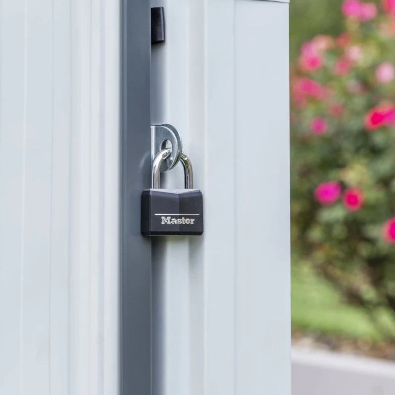 Abri De Jardin 2,35m² Monopente En Acier Galvanisé Anthracite Spacemaker 6 Abri De Jardin 2,35m² Monopente En Acier Galvanisé Anthracite Spacemaker – Image 4