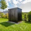 Abri De Jardin 2,7m² Monopente En Acier Galvanisé Noir Onyx Spacemaker 2 Abri De Jardin 2,7m² Monopente En Acier Galvanisé Noir Onyx Spacemaker -Abri De Jardin abri de jardin 27m monopente en acier galvanise noir onyx spacemaker