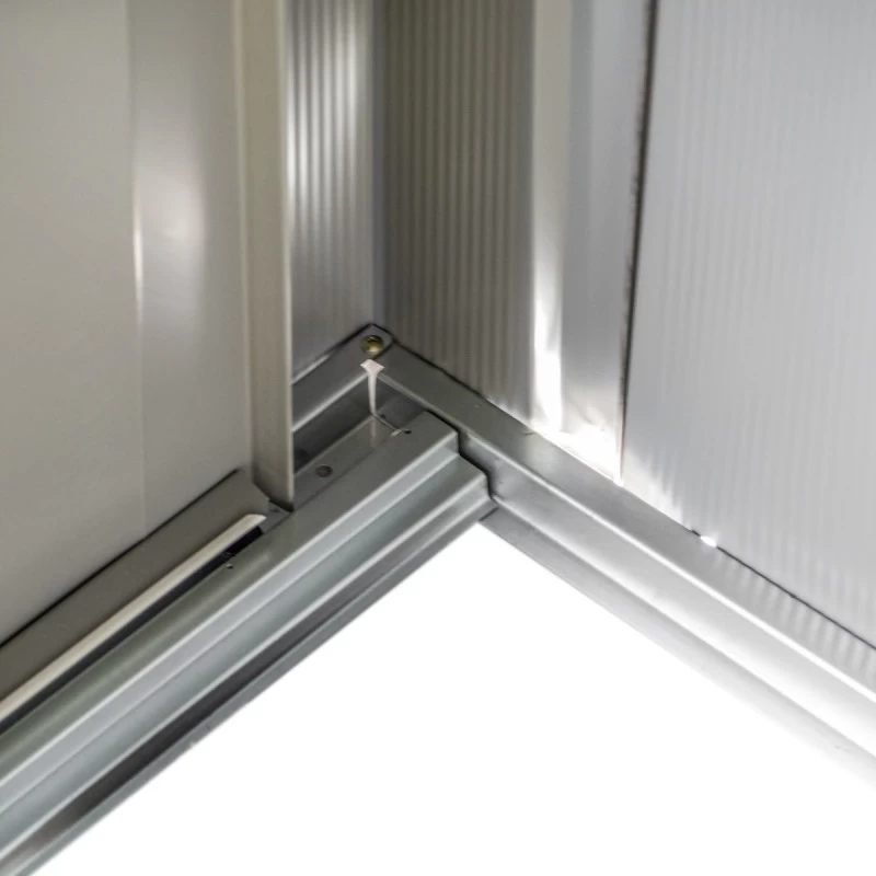 Abri De Jardin 2,93m² Toit Double Pente En Acier Galvanisé Aspect Bois Spacemaker 6 Abri De Jardin 2,93m² Toit Double Pente En Acier Galvanisé Aspect Bois Spacemaker – Image 4