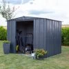 Abri De Jardin 3,65m² Toit Double Pente En Acier Galvanisé Anthracite Spacemaker -Abri De Jardin abri de jardin 365m toit double pente en acier galvanise anthracite spacemaker