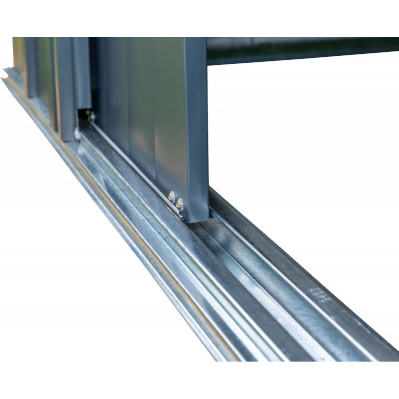 Abri De Jardin 3,65m² Toit Double Pente En Acier Galvanisé Anthracite Spacemaker 8 Abri De Jardin 3,65m² Toit Double Pente En Acier Galvanisé Anthracite Spacemaker – Image 6