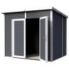 Abri De Jardin 4,31m² Skur 4 + Plancher Traité Anthracite Baltic -Abri De Jardin abri de jardin 431m skur 4 plancher traite anthracite baltic