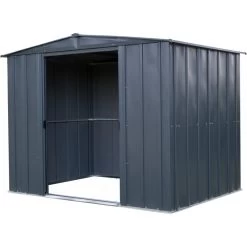 Abri De Jardin 4,58m² Toit Double Pente En Acier Galvanisé Anthracite Spacemaker 10 Abri De Jardin 4,58m² Toit Double Pente En Acier Galvanisé Anthracite Spacemaker -Abri De Jardin abri de jardin 458m toit double pente en acier galvanise anthracite spacemaker 2
