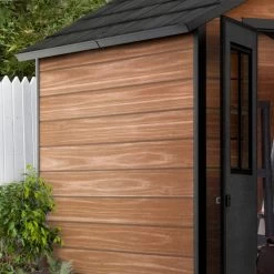 Abri De Jardin 5,12m² En Résine Imitation Bois Newton 757 - KETER -Abri De Jardin abri de jardin 512m en resine imitation bois newton 757 keter 3