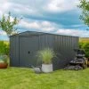 Abri De Jardin 8,5m² Toit Double Pente En Acier Galvanisé Anthracite Spacemaker -Abri De Jardin abri de jardin 85m toit double pente en acier galvanise anthracite spacemaker