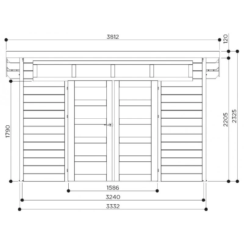 Abri De Jardin 9,12m² Venezia En Bois Massif 28mm SOLID 6 Abri De Jardin 9,12m² Venezia En Bois Massif 28mm SOLID – Image 4