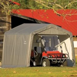 Abri De Jardin Démontable 9m² En Acier Et Polyéthylène Gris – Shelter Logic -Abri De Jardin abri de jardin demontable 9m en acier et polyethylene gris shelter logic 4