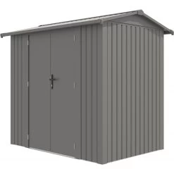 Abri De Jardin En Acier Galvanisé Roka 4,08m² + Kit D'ancrage - X-Métal -Abri De Jardin abri de jardin en acier galvanise roka 408m kit d ancrage x metal 2