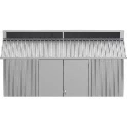 Abri De Jardin En Aluminium Gris Avec Puits De Lumière 5,33m² + Kit Fondation - DURAMAX -Abri De Jardin abri de jardin en aluminium gris avec puits de lumiere 533m kit fondation duramax 2