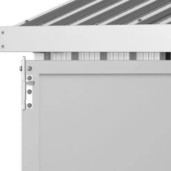 Abri De Jardin En Aluminium Gris Avec Puits De Lumière 5,33m² + Kit Fondation - DURAMAX -Abri De Jardin abri de jardin en aluminium gris avec puits de lumiere 533m kit fondation duramax 5