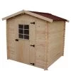Abri De Jardin En Bois Brut 4,28m² Madriers 28mm - Habrita -Abri De Jardin abri de jardin en bois brut 428m madriers 28mm habrita