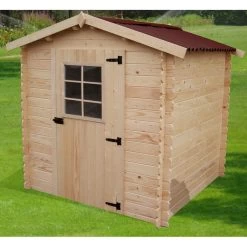 Abri De Jardin En Bois Brut 4,28m² Madriers 28mm - Habrita 7 Abri De Jardin En Bois Brut 4,28m² Madriers 28mm - Habrita -Abri De Jardin abri de jardin en bois brut 428m madriers 28mm habrita 2