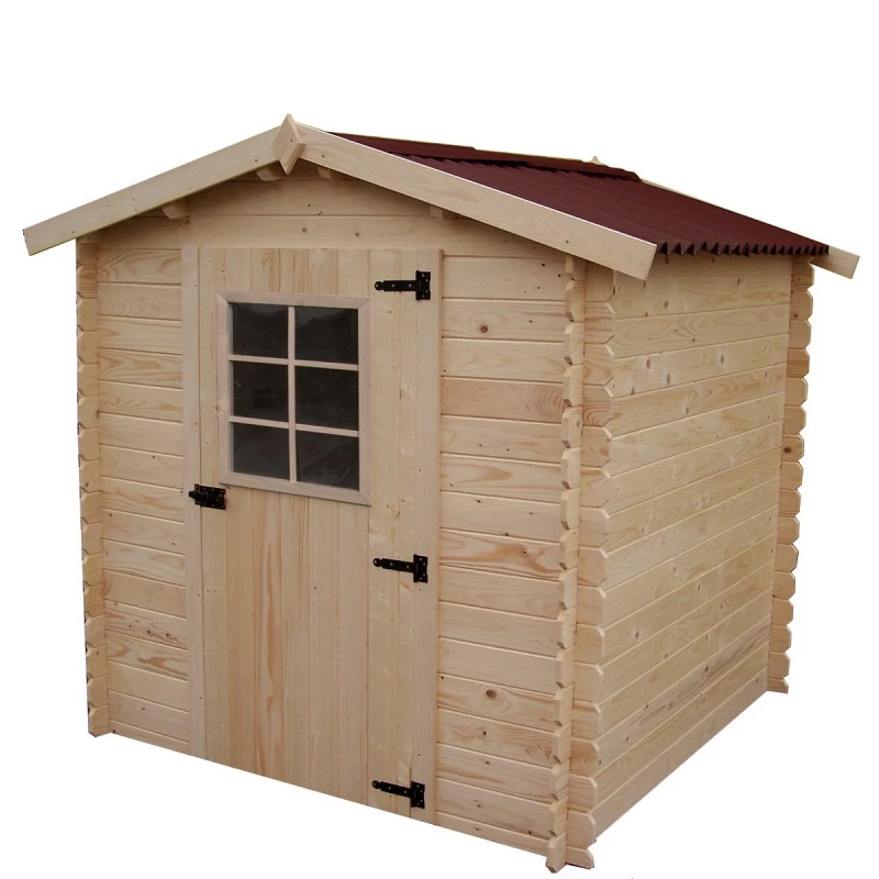 Abri De Jardin En Bois Brut 4,28m² Madriers 28mm - Habrita 3 Abri De Jardin En Bois Brut 4,28m² Madriers 28mm - Habrita