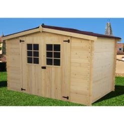 Abri De Jardin En Bois Brut 5,83m² Madriers 20mm - Habrita 9 Abri De Jardin En Bois Brut 5,83m² Madriers 20mm - Habrita -Abri De Jardin abri de jardin en bois brut 583m madriers 20mm habrita 2