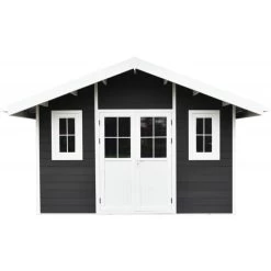Abri De Jardin En Bois Composite 28mm Anthracite 10,71m² PREMIUM - Woodlife Garden -Abri De Jardin abri de jardin en bois composite 28mm anthracite 1071m premium woodlife garden 2