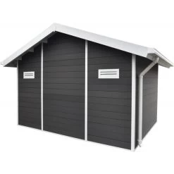 Abri De Jardin En Bois Composite 28mm Anthracite 10,71m² PREMIUM - Woodlife Garden -Abri De Jardin abri de jardin en bois composite 28mm anthracite 1071m premium woodlife garden 3