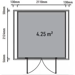 Abri De Jardin En Bois Composite 28mm Anthracite 5,28m² GORDON Skylight - Woodlife Garden -Abri De Jardin abri de jardin en bois composite 28mm anthracite 528m gordon skylight woodlife garden 2