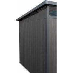 Abri De Jardin En Bois Composite 28mm Anthracite 5,28m² GORDON Skylight - Woodlife Garden -Abri De Jardin abri de jardin en bois composite 28mm anthracite 528m gordon skylight woodlife garden 4