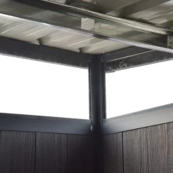 Abri De Jardin En Bois Composite 28mm Anthracite 6,69m² GORDON Skylight - Woodlife Garden -Abri De Jardin abri de jardin en bois composite 28mm anthracite 669m gordon skylight woodlife garden 5