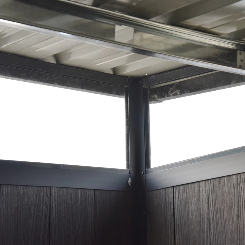 Abri De Jardin En Bois Composite 28mm Anthracite 8,09m² WINSTON Skylight - Woodlife Garden 7 Abri De Jardin En Bois Composite 28mm Anthracite 8,09m² WINSTON Skylight - Woodlife Garden – Image 5