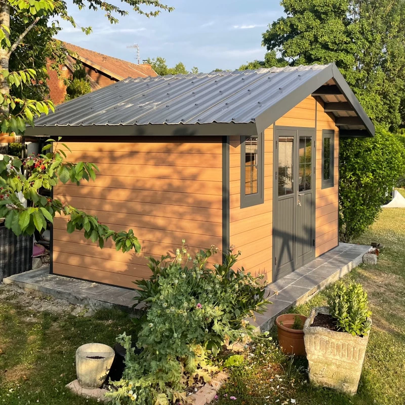 Abri De Jardin En Bois Composite 28mm Aspect Bois 10,71m² PREMIUM - Woodlife Garden 4 Abri De Jardin En Bois Composite 28mm Aspect Bois 10,71m² PREMIUM - Woodlife Garden – Image 2