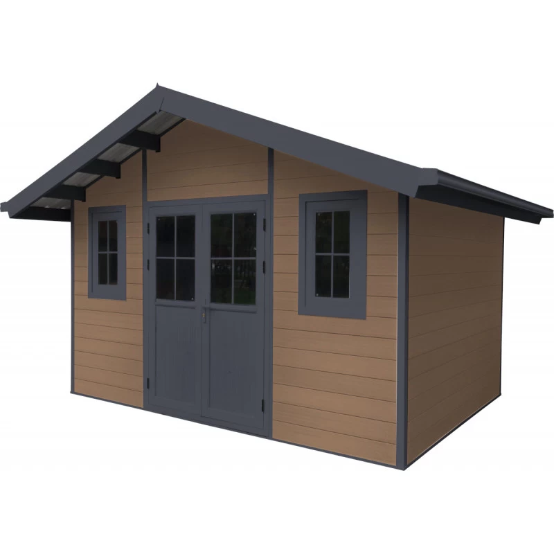Abri De Jardin En Bois Composite 28mm Aspect Bois 10,71m² PREMIUM - Woodlife Garden 7 Abri De Jardin En Bois Composite 28mm Aspect Bois 10,71m² PREMIUM - Woodlife Garden – Image 5