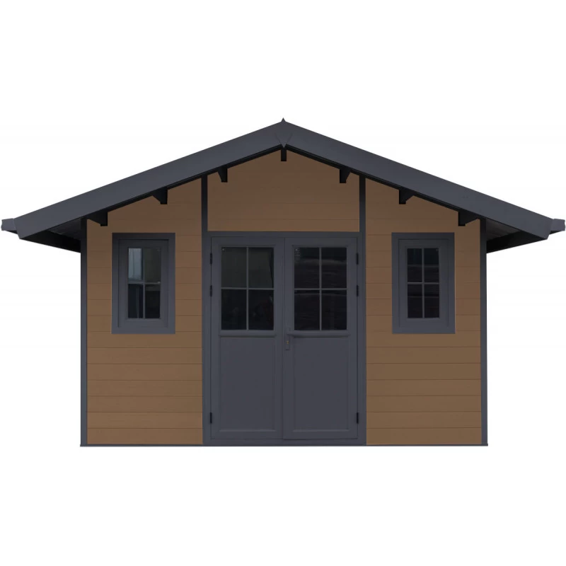 Abri De Jardin En Bois Composite 28mm Aspect Bois 14,75m² PREMIUM - Woodlife Garden 5 Abri De Jardin En Bois Composite 28mm Aspect Bois 14,75m² PREMIUM - Woodlife Garden – Image 3