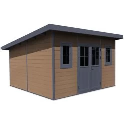 Abri De Jardin En Bois Composite 28mm Aspect Bois 14,90m² PREMIUM Toit Plat - Woodlife Garden 10 Abri De Jardin En Bois Composite 28mm Aspect Bois 14,90m² PREMIUM Toit Plat - Woodlife Garden -Abri De Jardin abri de jardin en bois composite 28mm aspect bois 1490m premium toit plat woodlife garden 2