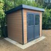 Abri De Jardin En Bois Composite 28mm Aspect Bois 4,41m² PREMIUM Toit Plat - Woodlife Garden -Abri De Jardin abri de jardin en bois composite 28mm aspect bois 441m premium toit plat woodlife garden