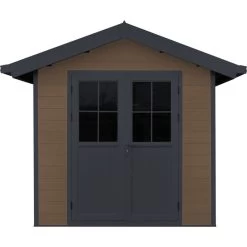 Abri De Jardin En Bois Composite 28mm Aspect Bois 4,77m² PREMIUM - Woodlife Garden -Abri De Jardin abri de jardin en bois composite 28mm aspect bois 477m premium woodlife garden 2