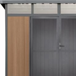 Abri De Jardin En Bois Composite 28mm Aspect Bois 6,69m² GORDON Skylight - Woodlife Garden -Abri De Jardin abri de jardin en bois composite 28mm aspect bois 669m gordon skylight woodlife garden 3