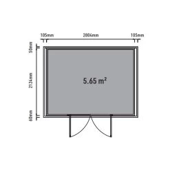 Abri De Jardin En Bois Composite 28mm Aspect Bois 6,69m² WINSTON Skylight - Woodlife Garden -Abri De Jardin abri de jardin en bois composite 28mm aspect bois 669m winston skylight woodlife garden 2