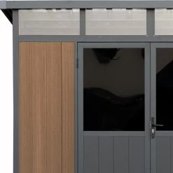 Abri De Jardin En Bois Composite 28mm Aspect Bois 6,69m² WINSTON Skylight - Woodlife Garden -Abri De Jardin abri de jardin en bois composite 28mm aspect bois 669m winston skylight woodlife garden 3