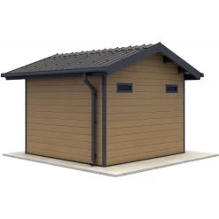 Abri De Jardin En Bois Composite 28mm Aspect Bois 7,78m² PREMIUM - Woodlife Garden -Abri De Jardin abri de jardin en bois composite 28mm aspect bois 778m premium woodlife garden 3