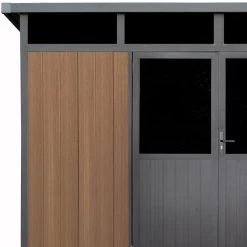 Abri De Jardin En Bois Composite 28mm Aspect Bois 8,09m² WINSTON Skylight - Woodlife Garden -Abri De Jardin abri de jardin en bois composite 28mm aspect bois 809m winston skylight woodlife garden 3