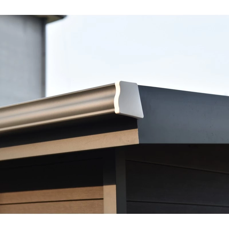 Abri De Jardin En Bois Composite 28mm Aspect Bois Vieilli 9m² PREMIUM Toit Plat - Woodlife Garden 7 Abri De Jardin En Bois Composite 28mm Aspect Bois Vieilli 9m² PREMIUM Toit Plat - Woodlife Garden – Image 5