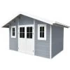 Abri De Jardin En Bois Composite 28mm Gris Clair 10,71m² PREMIUM - Woodlife Garden
