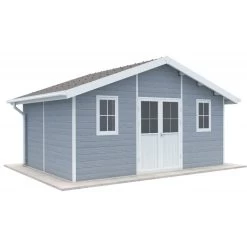 Abri De Jardin En Bois Composite 28mm Gris Clair 19,22m² PREMIUM - Woodlife Garden -Abri De Jardin abri de jardin en bois composite 28mm gris clair 1922m premium woodlife garden 2